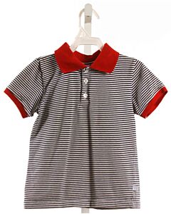 BELLA BLISS  BLACK  STRIPED  KNIT SS SHIRT