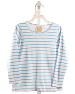 THE BEAUFORT BONNET COMPANY  AQUA  STRIPED  KNIT LS SHIRT