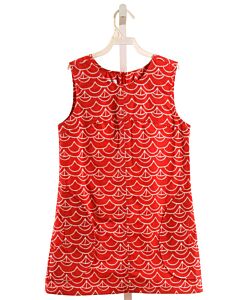 KAYCE HUGHES  RED   PRINTED DESIGN DRESS