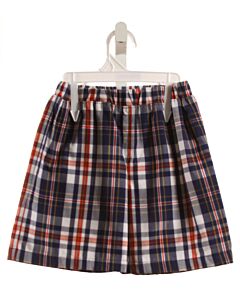 THE BEAUFORT BONNET COMPANY  NAVY  PLAID  SHORTS