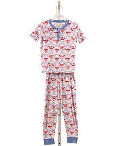 THE BEAUFORT BONNET COMPANY  PINK   PRINTED DESIGN LOUNGEWEAR