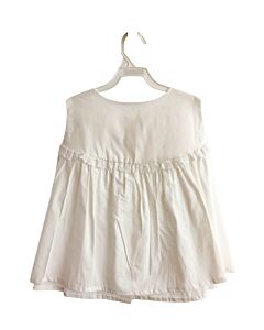 PIPPERS  WHITE    SLEEVELESS SHIRT WITH EYELET TRIM