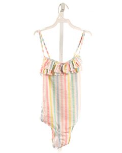 JOHN LEWIS  MULTI-COLOR SEERSUCKER STRIPED  1-PIECE SWIMSUIT