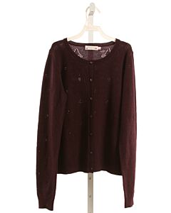 BONPOINT  PURPLE CASHMERE   CARDIGAN