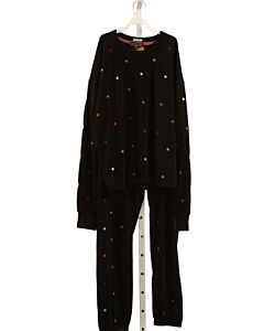 P.J. SALVAGE  BLACK   EMBROIDERED LOUNGEWEAR