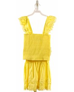 PEIXOTO  BRIGHT YELLOW   SMOCKED 2-PIECE OUTFIT