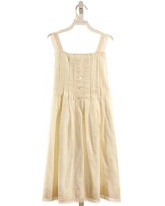LA OCA LOCA OFF-WHITE DRESS WITH LACE TRIM