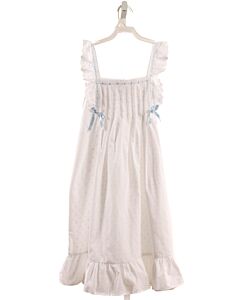 LA OCA LOCA  WHITE SWISS DOT   DRESS WITH EYELET TRIM