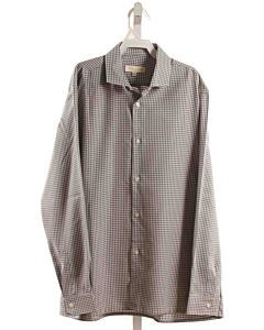 LA OCA LOCA GRAY PLAID DRESS SHIRT