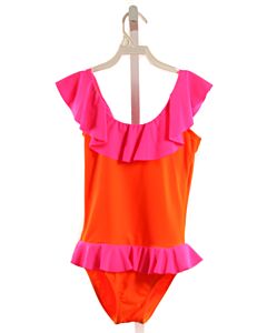 STELLA COVE  ORANGE    1-PIECE SWIMSUIT WITH RUFFLE