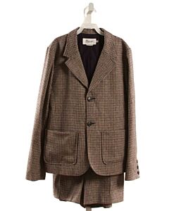 BONPOINT  BROWN  HOUNDSTOOTH  2-PIECE OUTFIT
