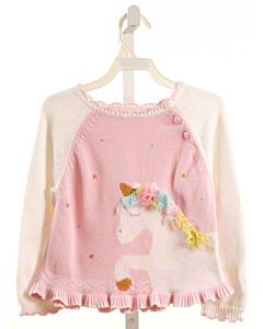 ZUBELS  PINK    SWEATER WITH TULLE