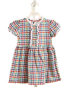 JAMES & LOTTIE  MULTI-COLOR  PLAID  DRESS WITH RUFFLE