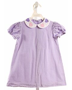 FUNTASIA TOO  LAVENDER  GINGHAM APPLIQUED DRESS