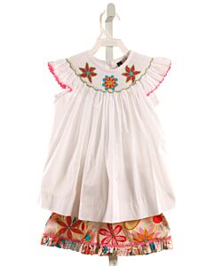 BANANA SPLIT  MULTI-COLOR  FLORAL SMOCKED 2-PIECE OUTFIT