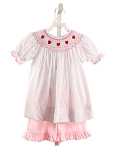 NOLA SMOCKED  WHITE   SMOCKED 2-PIECE OUTFIT