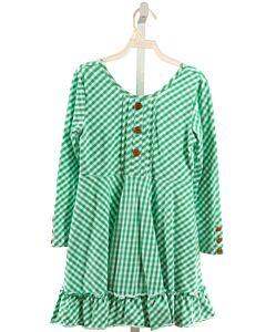 SERENDIPITY  GREEN  GINGHAM  KNIT DRESS