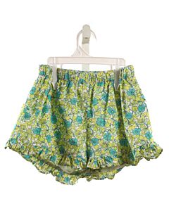 CREWCUTS  LIME GREEN  FLORAL  SHORTS WITH RUFFLE