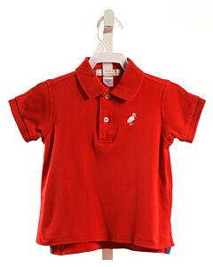 THE BEAUFORT BONNET COMPANY  RED    KNIT SS SHIRT