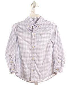 VINEYARD VINES  BLUE  WINDOWPANE  DRESS SHIRT