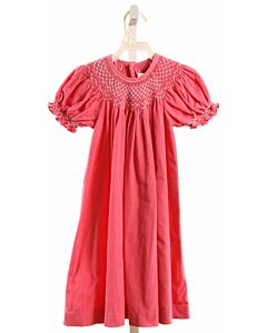 MOM & ME  PINK CORDUROY  SMOCKED DRESS