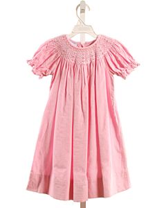 ANAVINI  PINK CORDUROY  SMOCKED DRESS