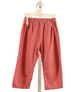 FUNTASIA TOO  RED  GINGHAM  PANTS