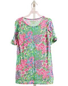 LILLY PULITZER  GREEN  FLORAL  KNIT DRESS