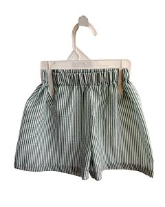 NO TAG  GREEN SEERSUCKER STRIPED  SHORTS