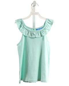 J. BAILEY  MINT    SLEEVELESS SHIRT WITH RUFFLE