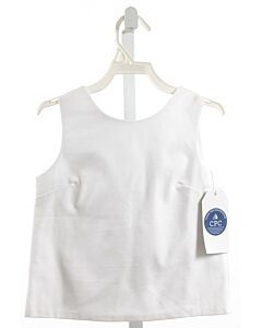 CPC  WHITE PIQUE   SLEEVELESS SHIRT