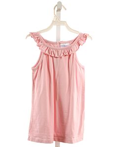 LITTLE ENGLISH  PINK    KNIT TANK WITH RUFFLE