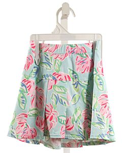 AZARHIA  LT BLUE  FLORAL  SKORT