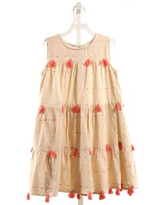 FOX & POPPET  IVORY   EMBROIDERED DRESS