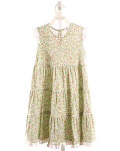 EYELET & IVY  GREEN  FLORAL  KNIT DRESS