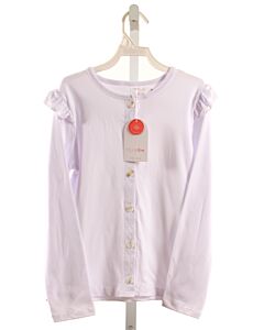 MILA & ROSE  WHITE    CARDIGAN WITH RUFFLE