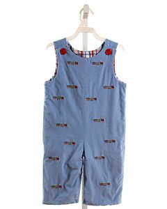 ZUCCINI  BLUE CORDUROY  EMBROIDERED LONGALL