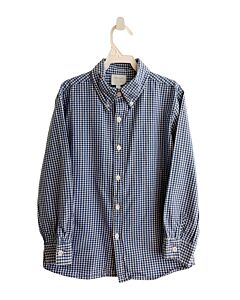LITTLE ENGLISH  NAVY  GINGHAM  DRESS SHIRT