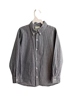 LITTLE ENGLISH  NAVY  GINGHAM  DRESS SHIRT