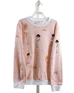 SAL & PIMENTA  LT PINK  PRINT  PULLOVER