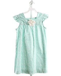 HANNAH KATE  AQUA  FLORAL APPLIQUED DRESS