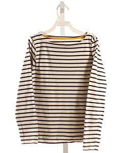 MINI BODEN  NAVY  STRIPED  KNIT LS SHIRT