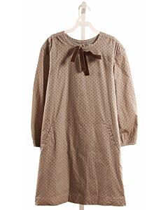 OLIVE JUICE  BROWN  POLKA DOT  DRESS WITH BOW