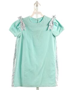 MARY & GRACE  AQUA CORDUROY   DRESS WITH BOW