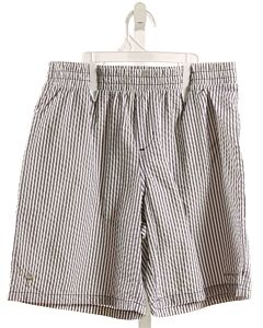 COLUMBIA  GRAY SEERSUCKER STRIPED  SWIM TRUNKS