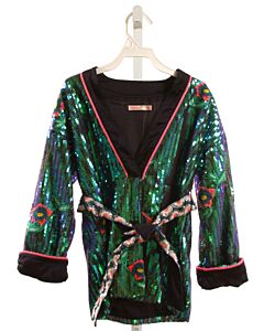 BILLIEBLUSH  GREEN   SEQUINED CARDIGAN