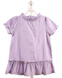 BISBY BY LITTLE ENGLISH  LAVENDER  SWISS DOT  SHIRT-SS