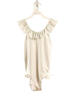 CECIL & LOU  WHITE  FLORAL  1-PIECE SWIMSUIT