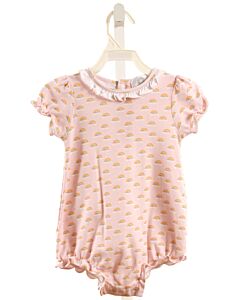 THE PROPER PEONY  LT PINK  PRINT  KNIT BUBBLE WITH PICOT STITCHING