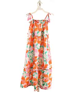 FEATHER 4 ARROW  ORANGE  FLORAL  DRESS